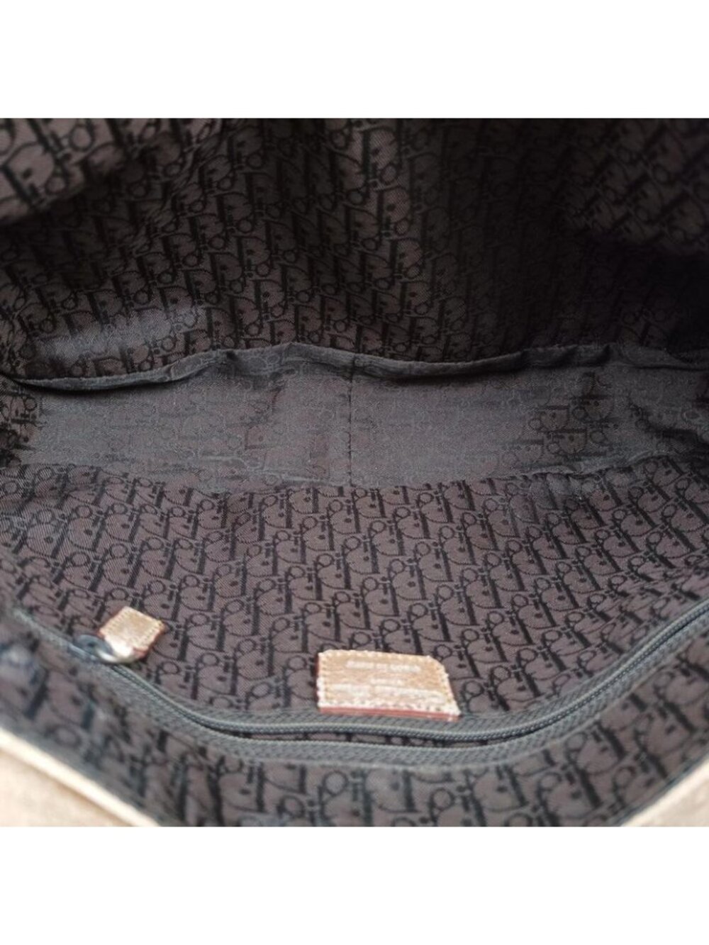 ★SOLD★ Dior Gaucho Beige Leather Messenger Bag - Picture 9 of 16